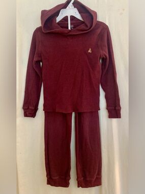 GAP Baby Thermal Set in Deep Burgundy Size 6 Years
